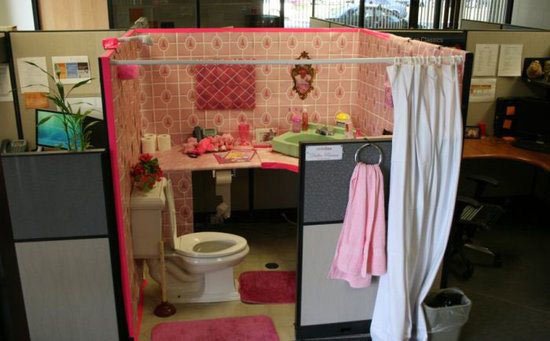 bathroom cubicle prank