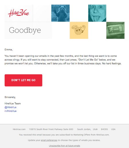 Email Marketing Campaign Example: Hirevue - 