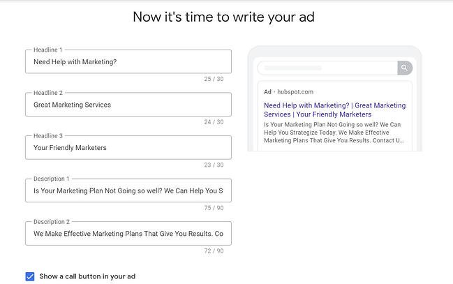 how to use google ads: write ad copy