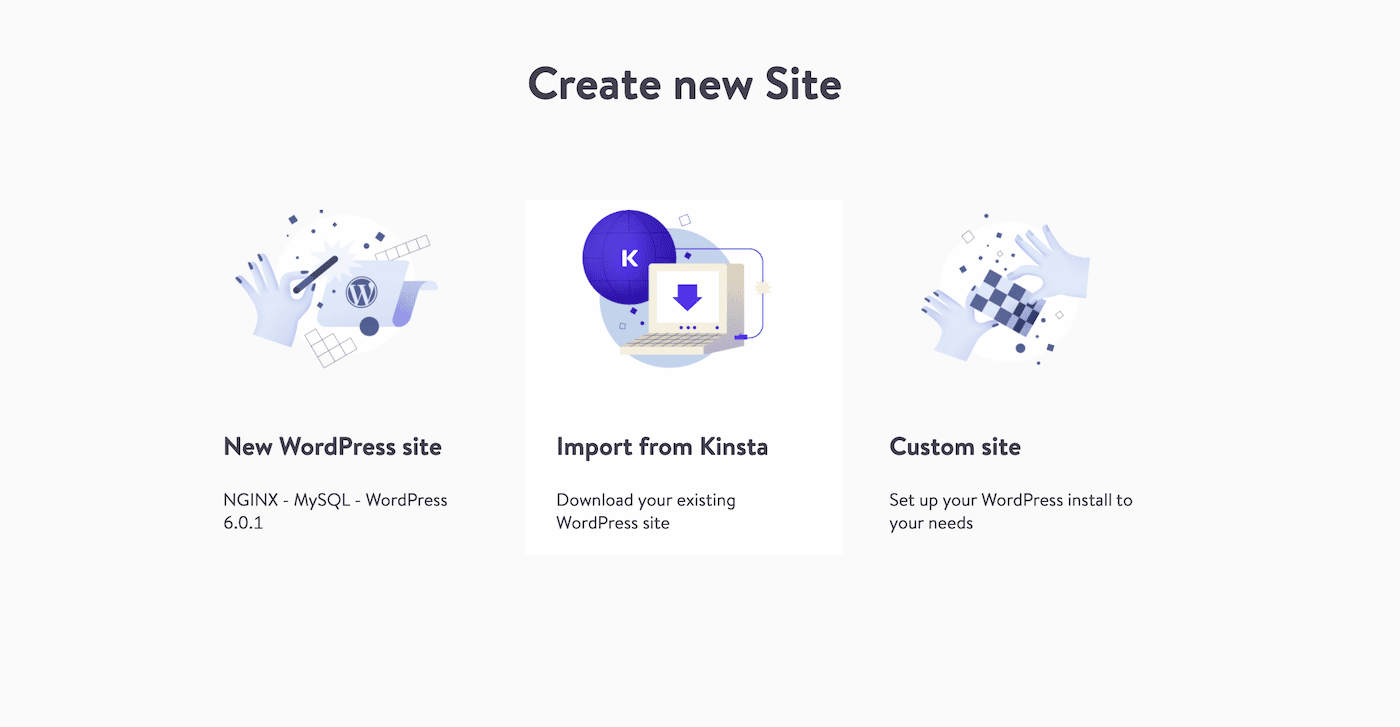 Download existing Kinsta site