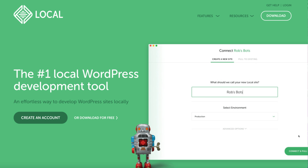 Local WordPress development tool