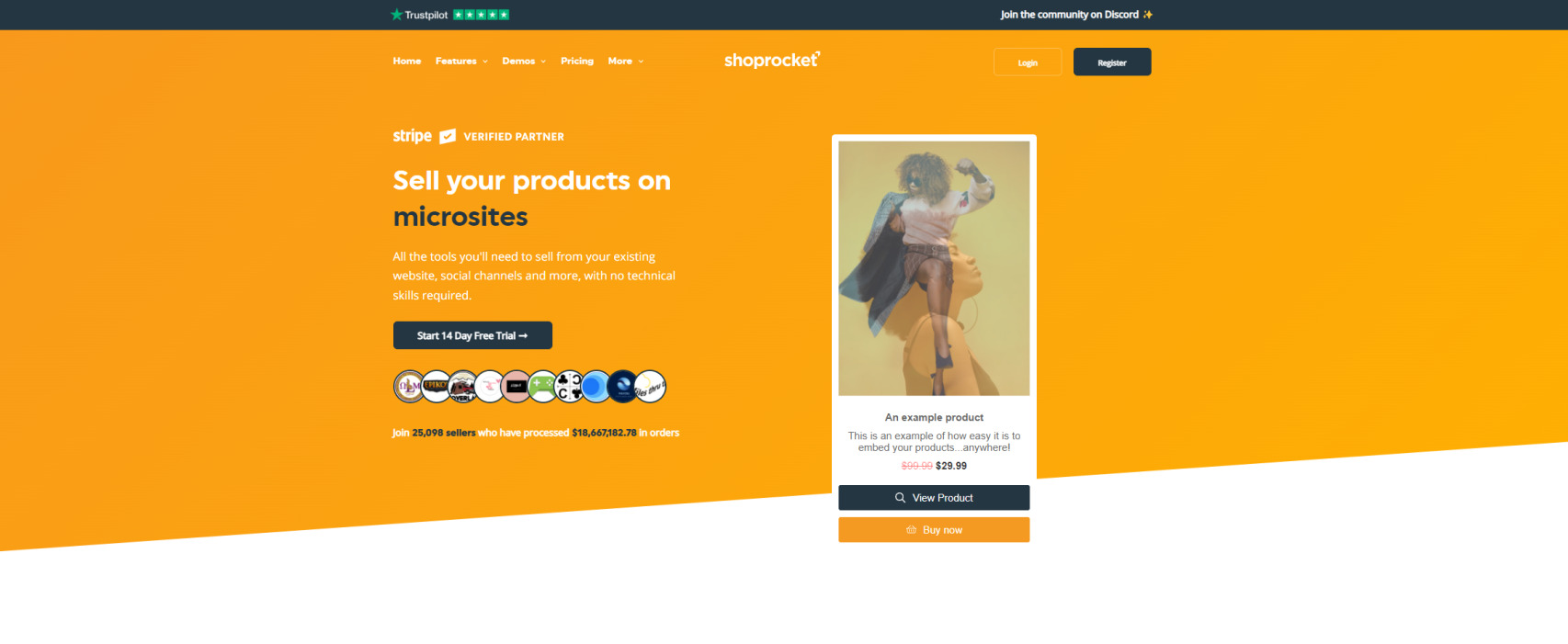 Shoprocket Embeddable Store