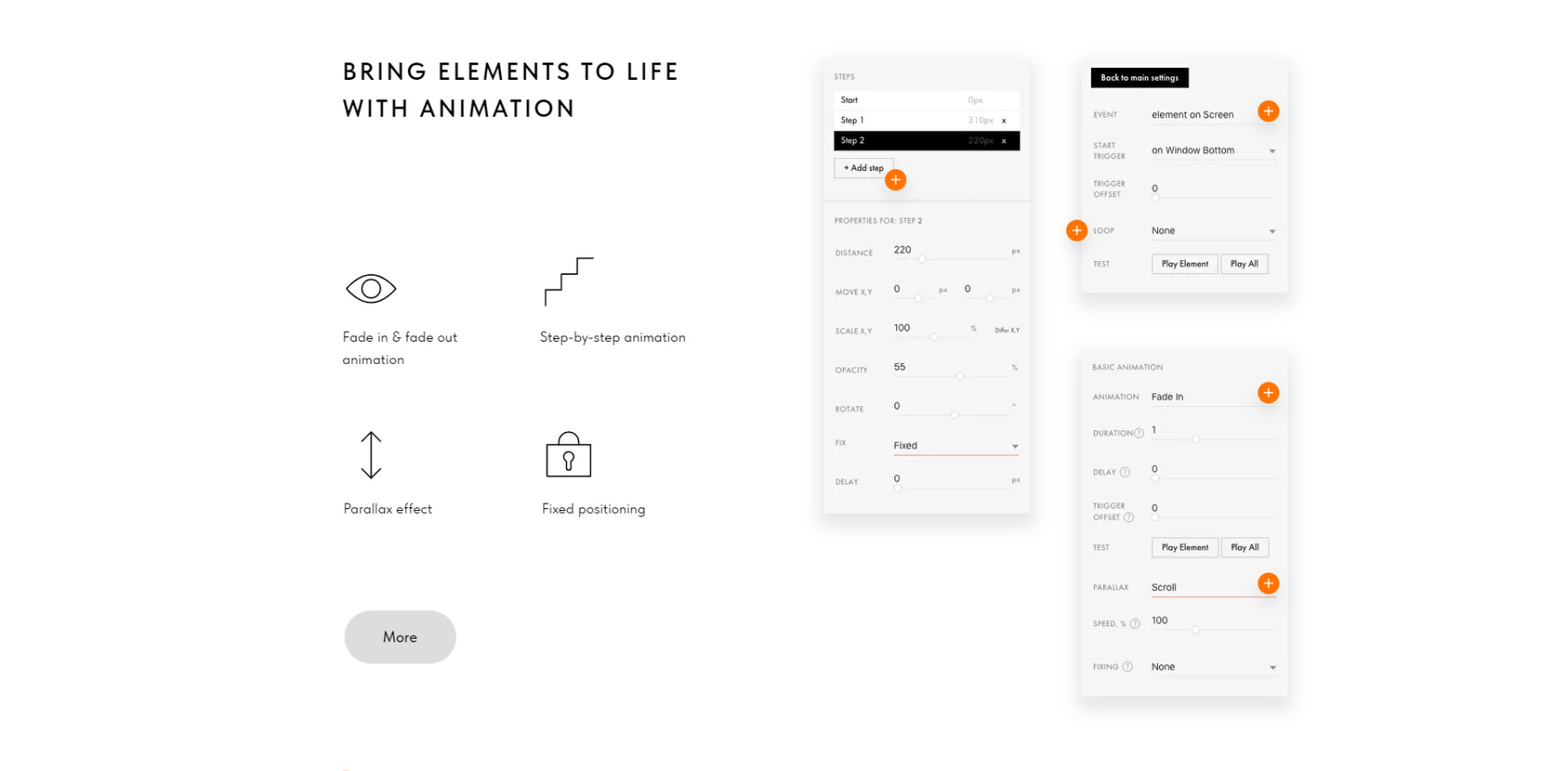 Tilda Custom Animation for Block Elements