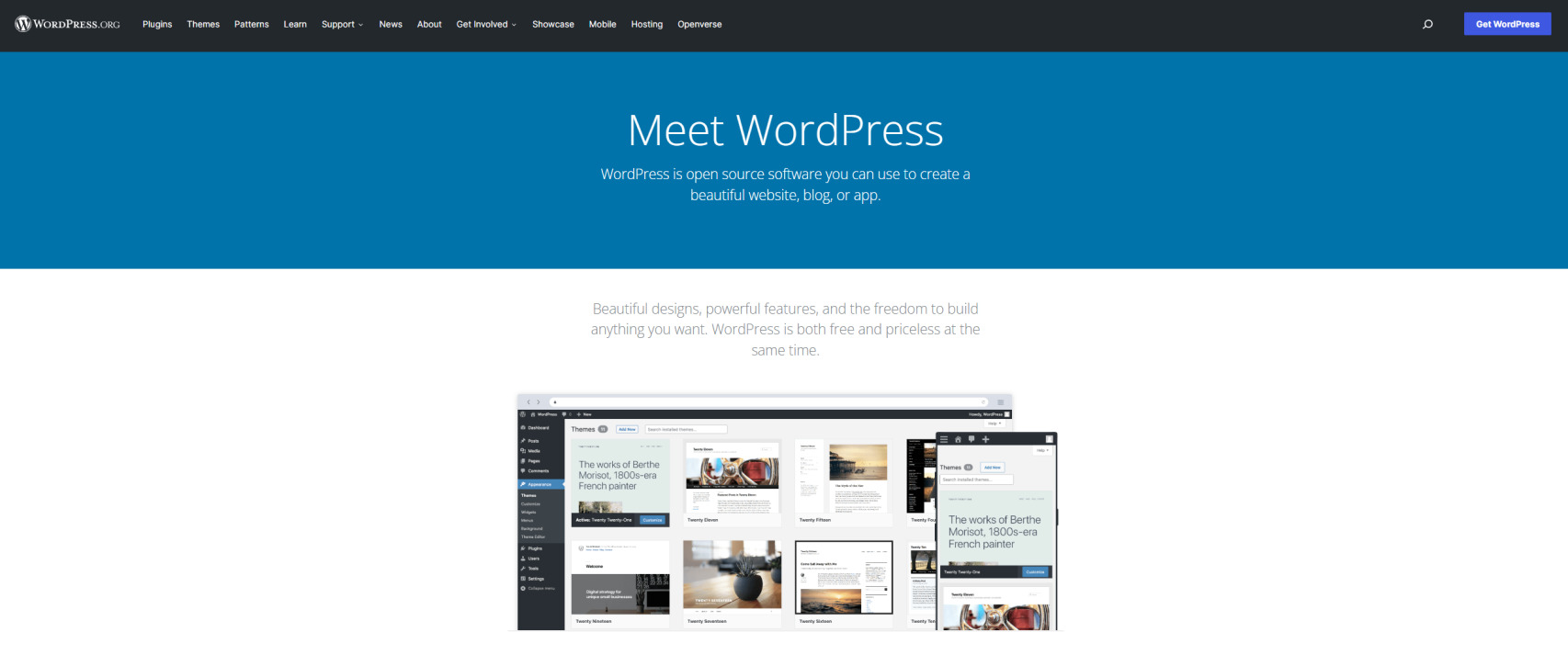 WordPress.org Homepage