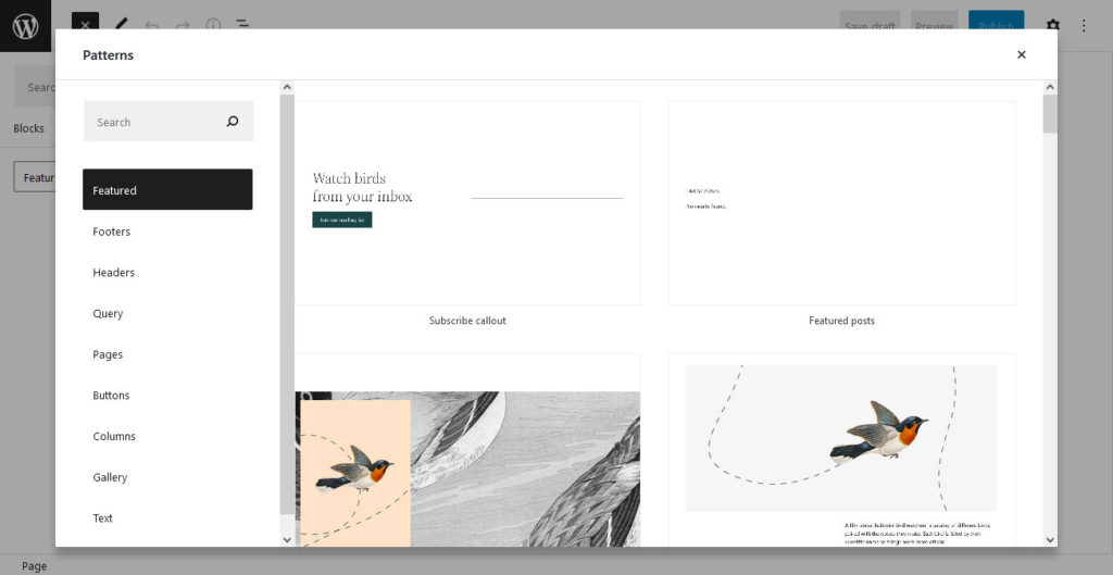 block pattern explorer