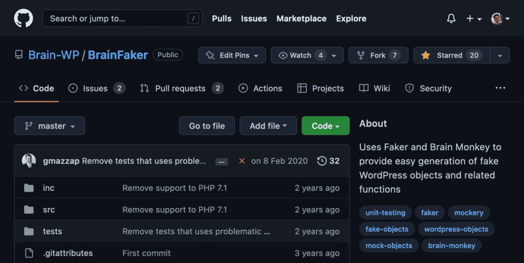 Brain Faker on GitHub.