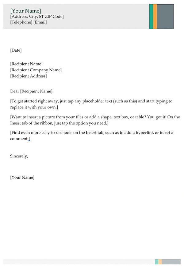 cover letter template: Business cover letter 