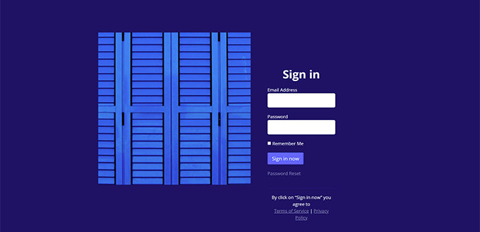 Custom login page