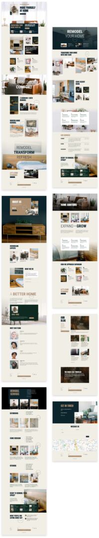 Home Remodeling Layout Pack for Divi