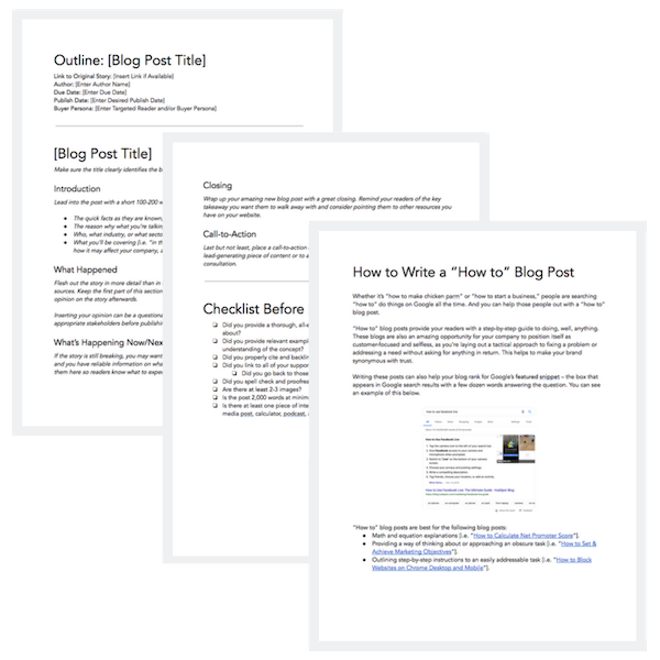 6 free blog post templates hubspot resource