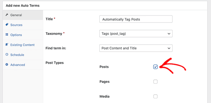 Tagging WordPress posts automatically