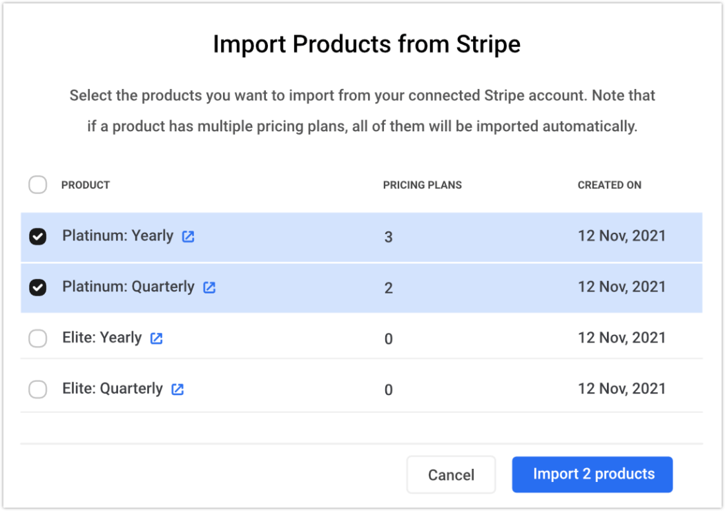 stripe import products