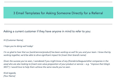 How to Improve Lead Quality: ask for referrals