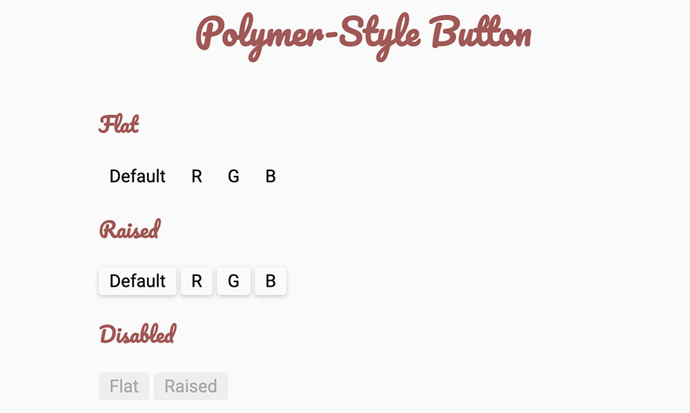 Alternative Polymer Style Buttons