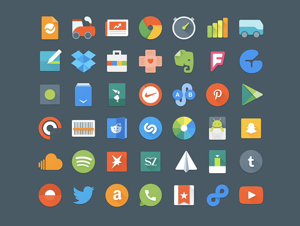 Android Lollipop Icon Set