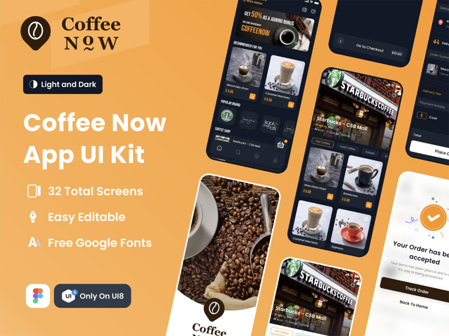 Coffee Now App UI Kit