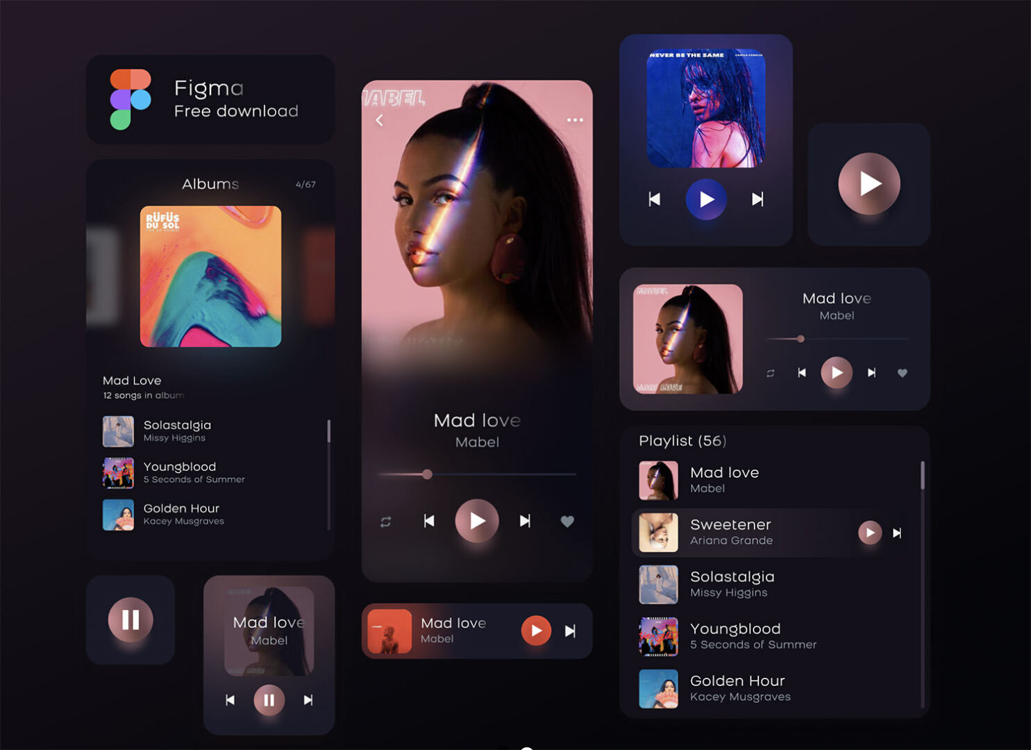 Freebie Music Player App