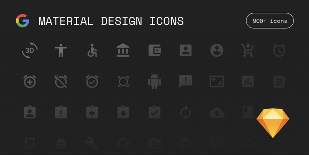 Google Material Icons for Sketch