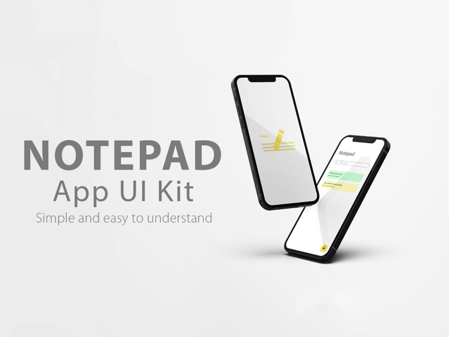 Notepad app UI Kit