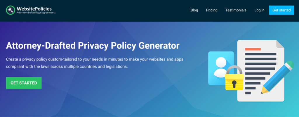 Privacy policy generator