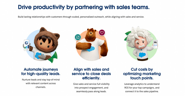 Marketing Automation Tool Example: Salesforce Marketing Cloud Account Engagement