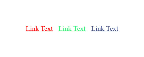 change link color via css examples