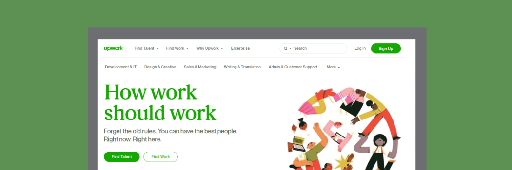 Upwork banner.