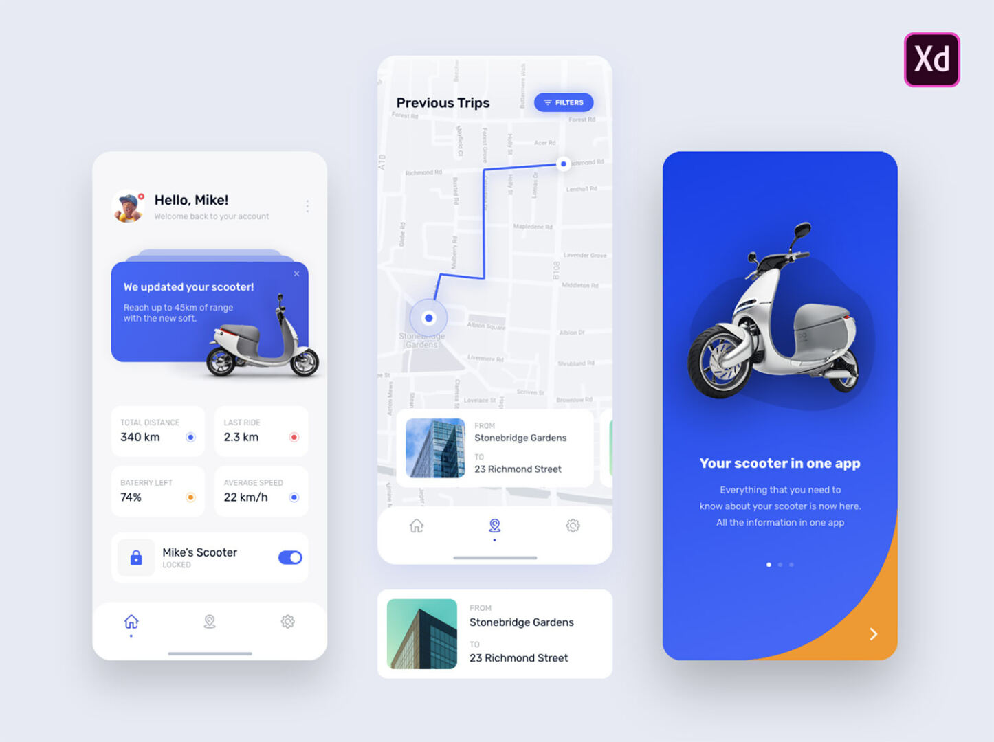 e-Scooter Mobile App