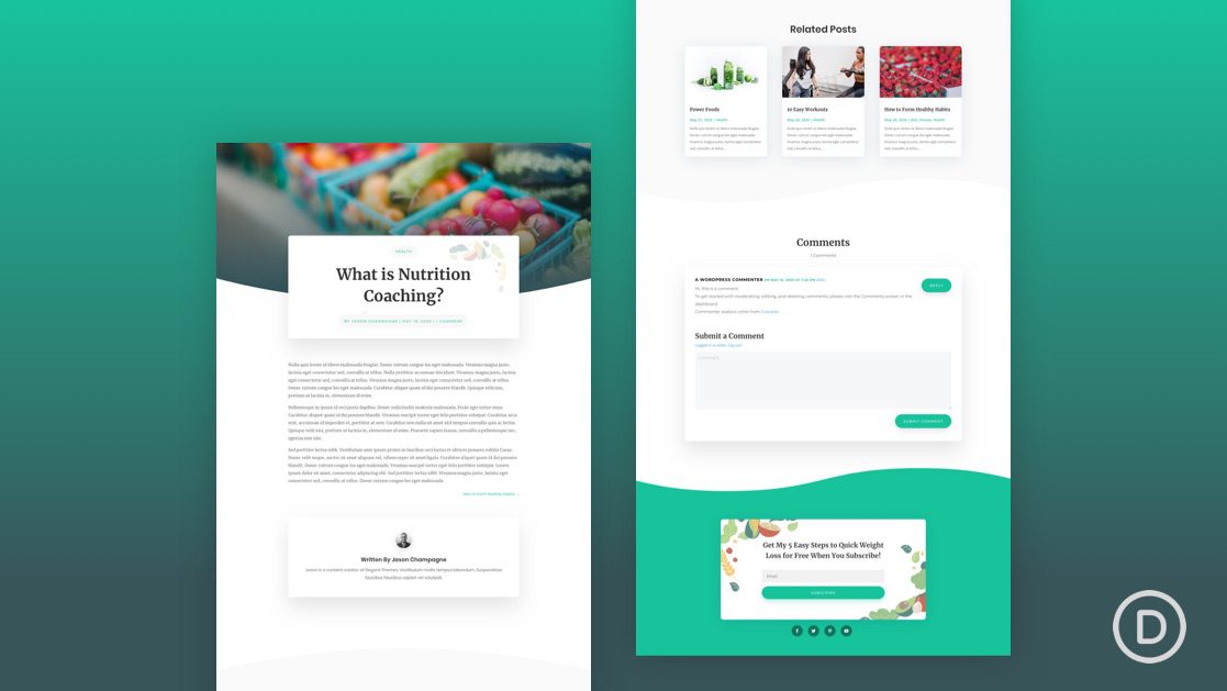 Nutritionist Blog Post Template