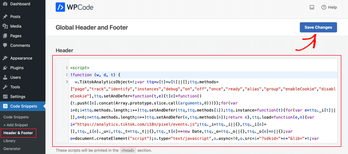 Use the WPCode Plugin to Easily Ad the Pixel Code to Your Website