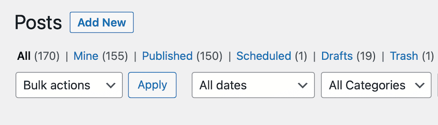 Accessing scheduled posts in WordPress. 