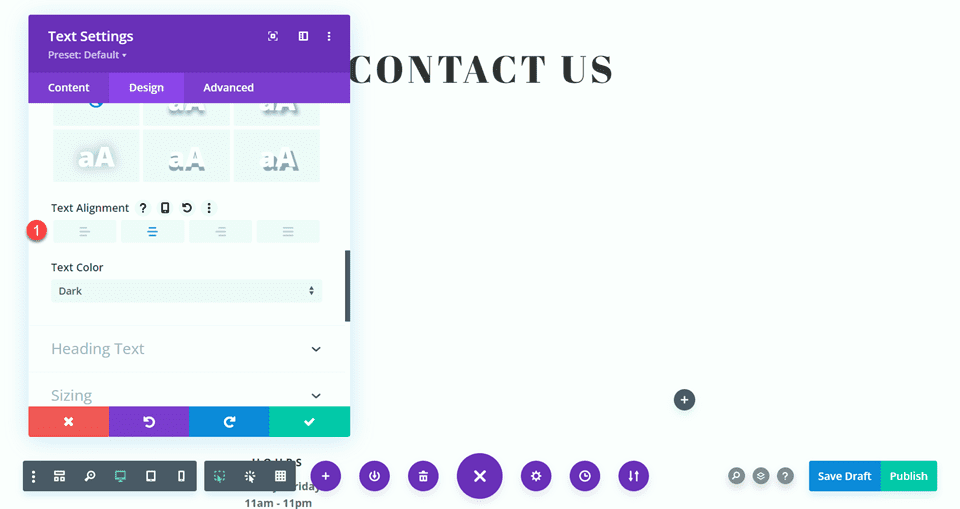 Divi Contact Form Layouts With Inline and Fullwidth Fields Layout 2 Text Alignment