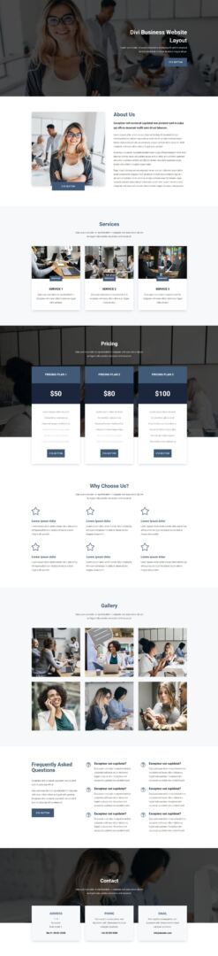 Divi Product Highlight Homepage 25 Divi Layout Pack Business 5