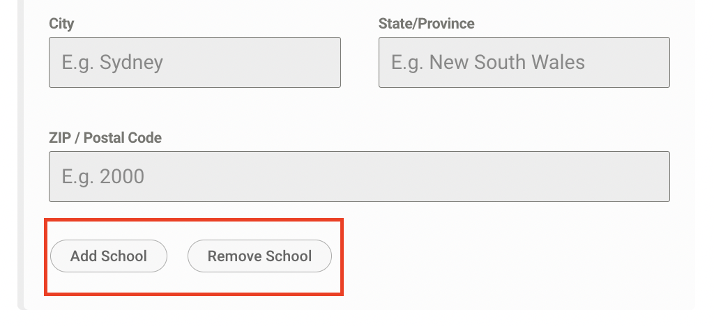 Adding a new school area.