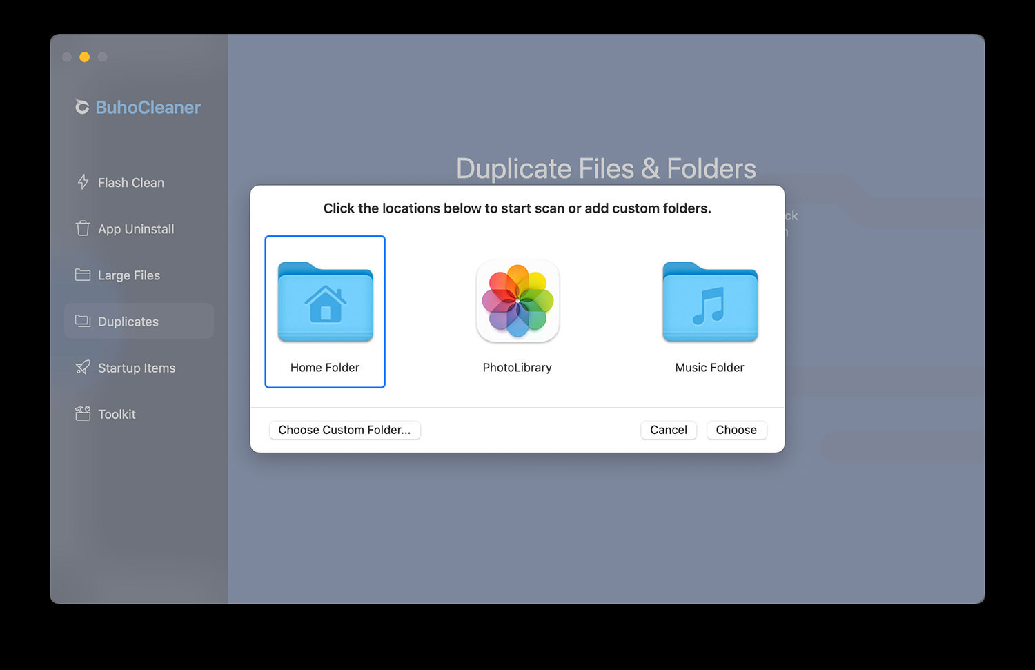 BuhoCleaner duplicated files