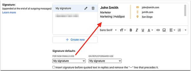Add social media icons to your email signature in Gmail