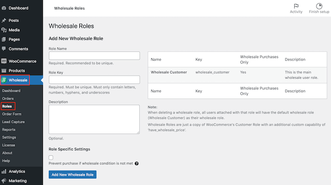 Adding more wholesale roles in WordPress