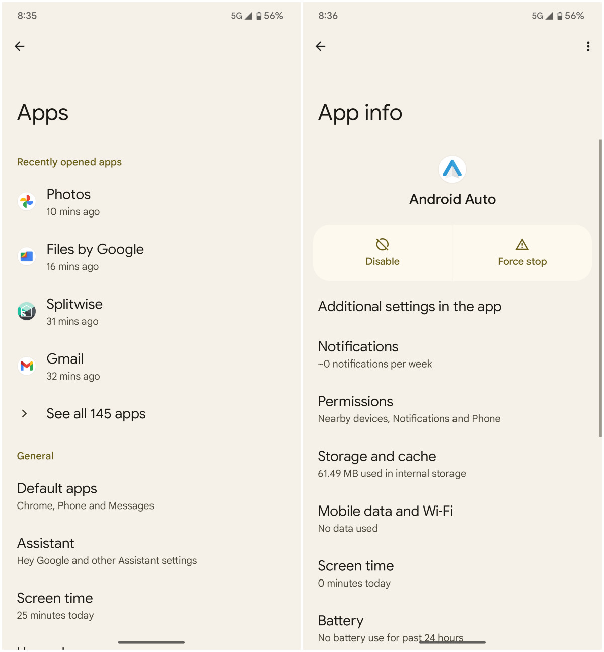 Disable system apps in Android