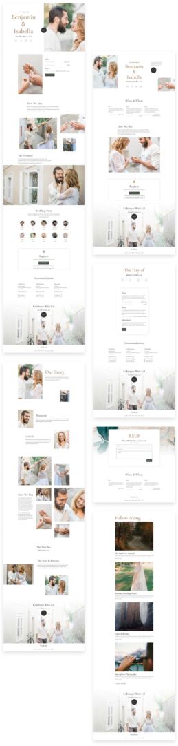 Wedding Invitation layout pack for Divi