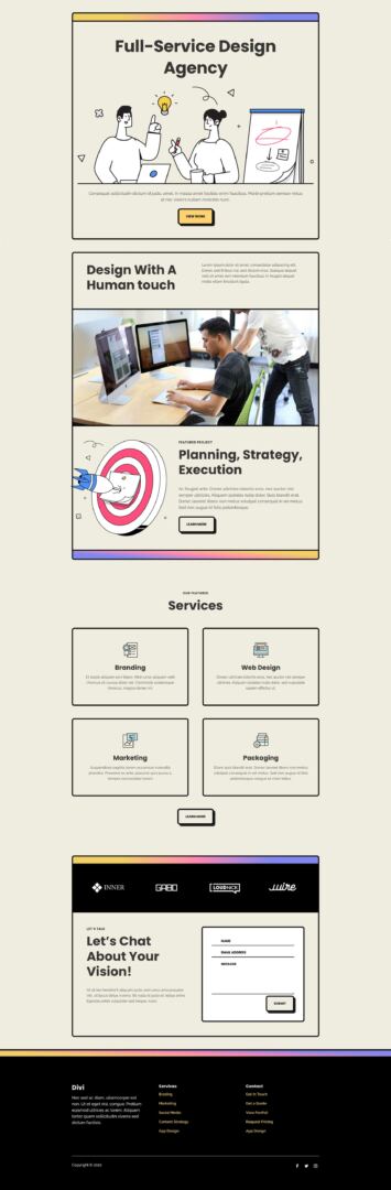 Marketing Agency Layout Pack for Divi