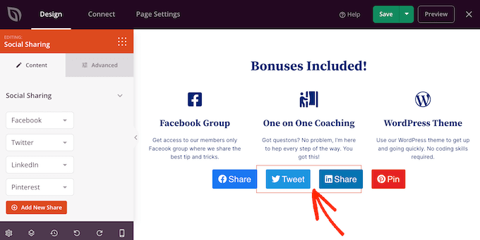 Adding a social sharing block to WordPress