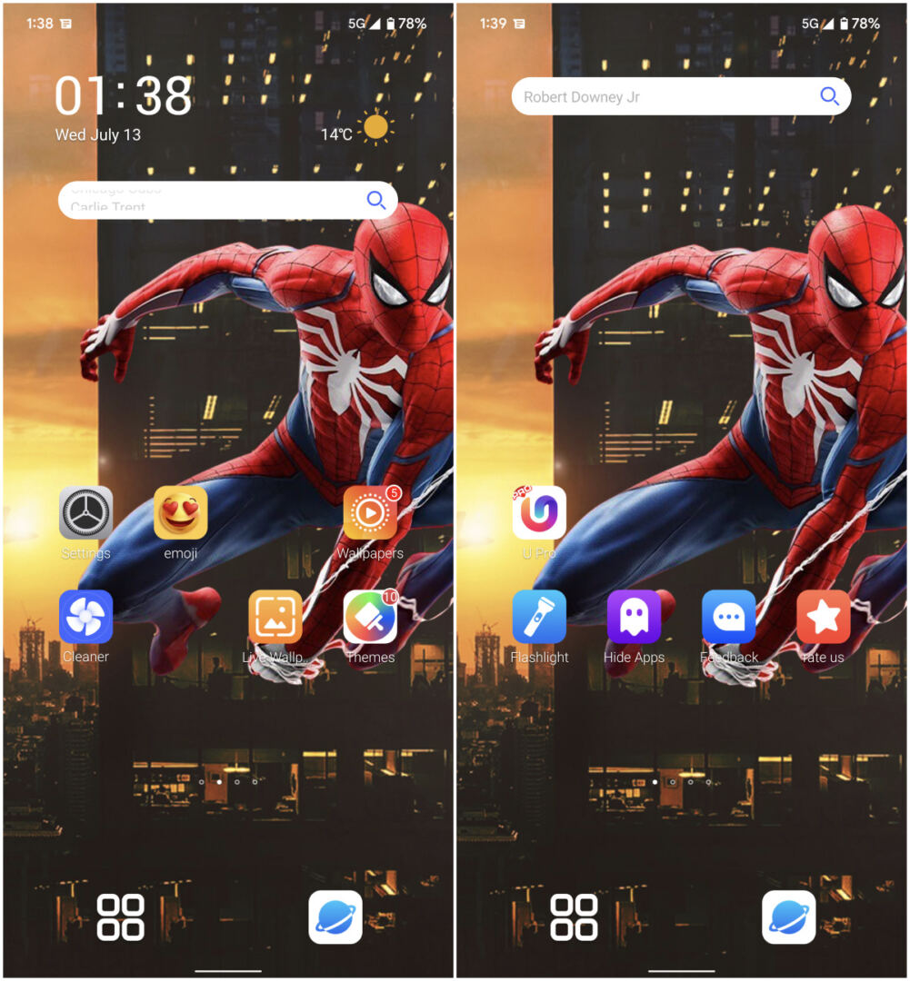 Click Hide Apps on your home screen