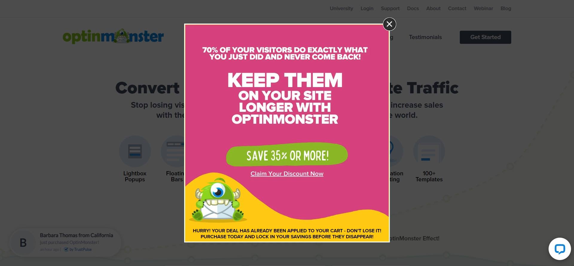 website plugin example, OptinMonster: Lead Generation Website Plugin