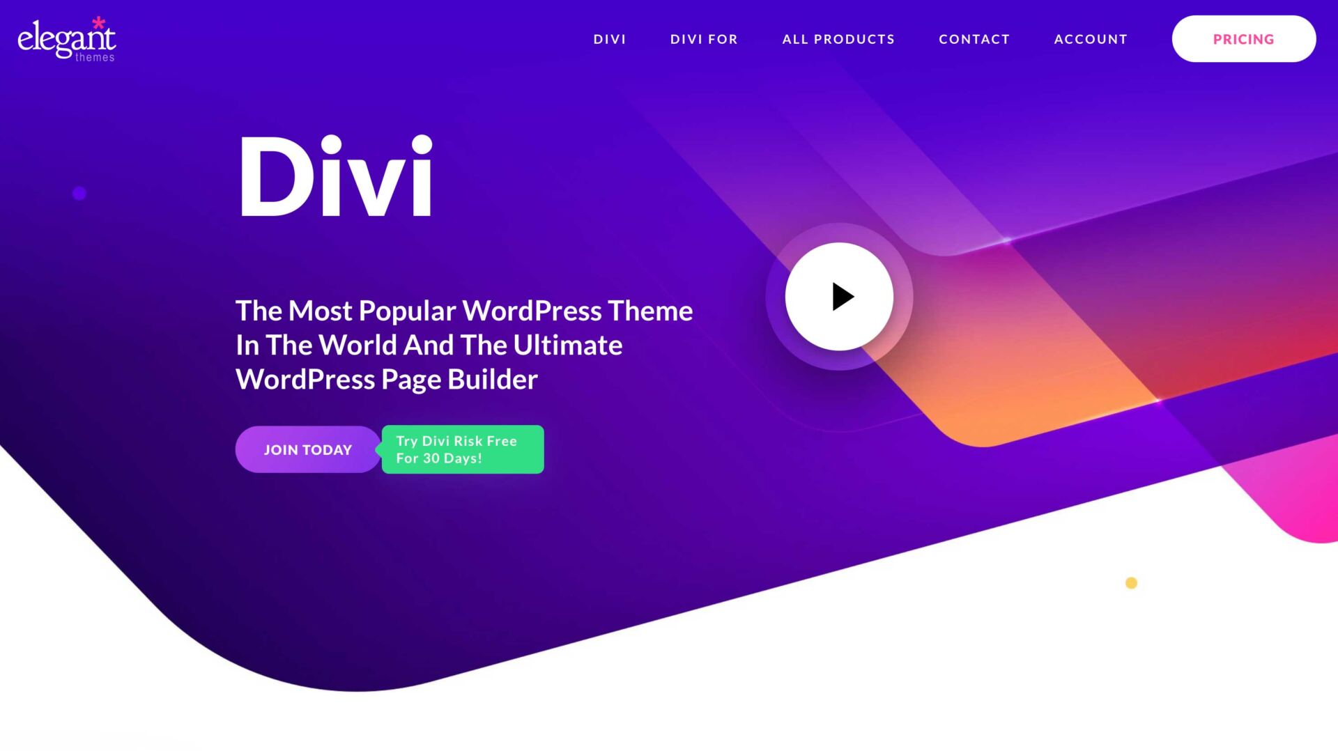 Divi by Elegant Themes best ecommerce page builder