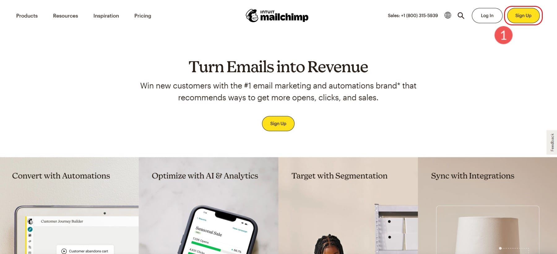 Step 1 - Create Free Mailchimp Account