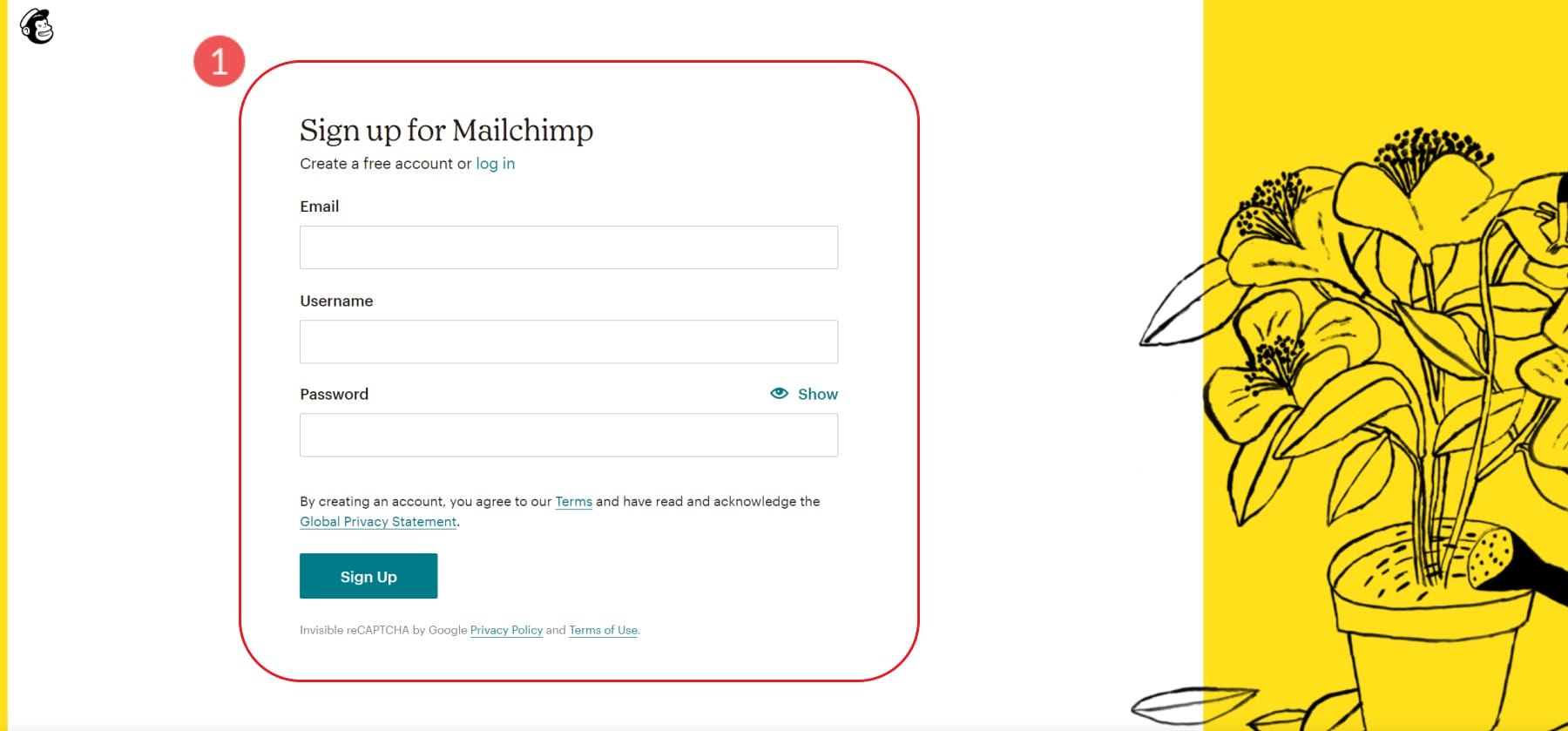 Step 3 - Signup Mailchimp