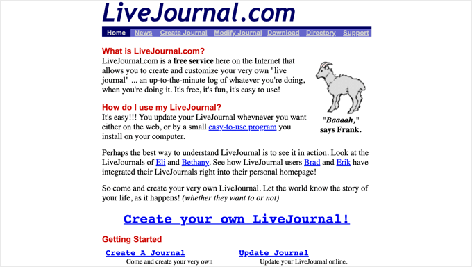 LiveJournal 1999