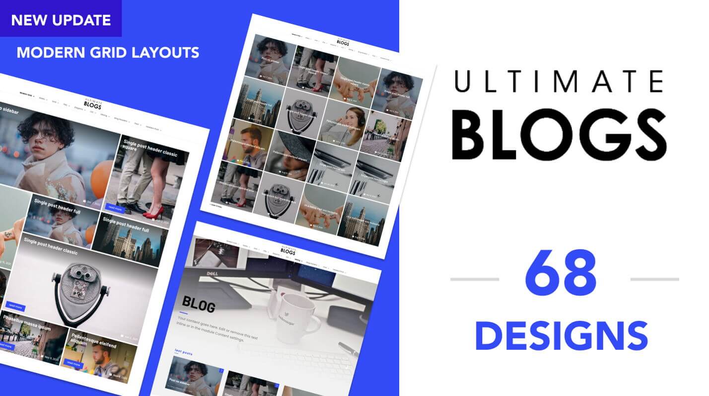 Blogs and Posts layouts for Divi