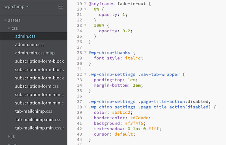 Barcket code editor to edit CSS