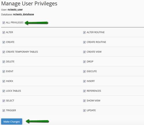 ow to install wordpress, manage privileges for your database